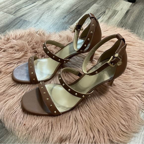 MICHAEL Michael Kors Koda Brown Heels Sandal Size 8 - Picture 4 of 10